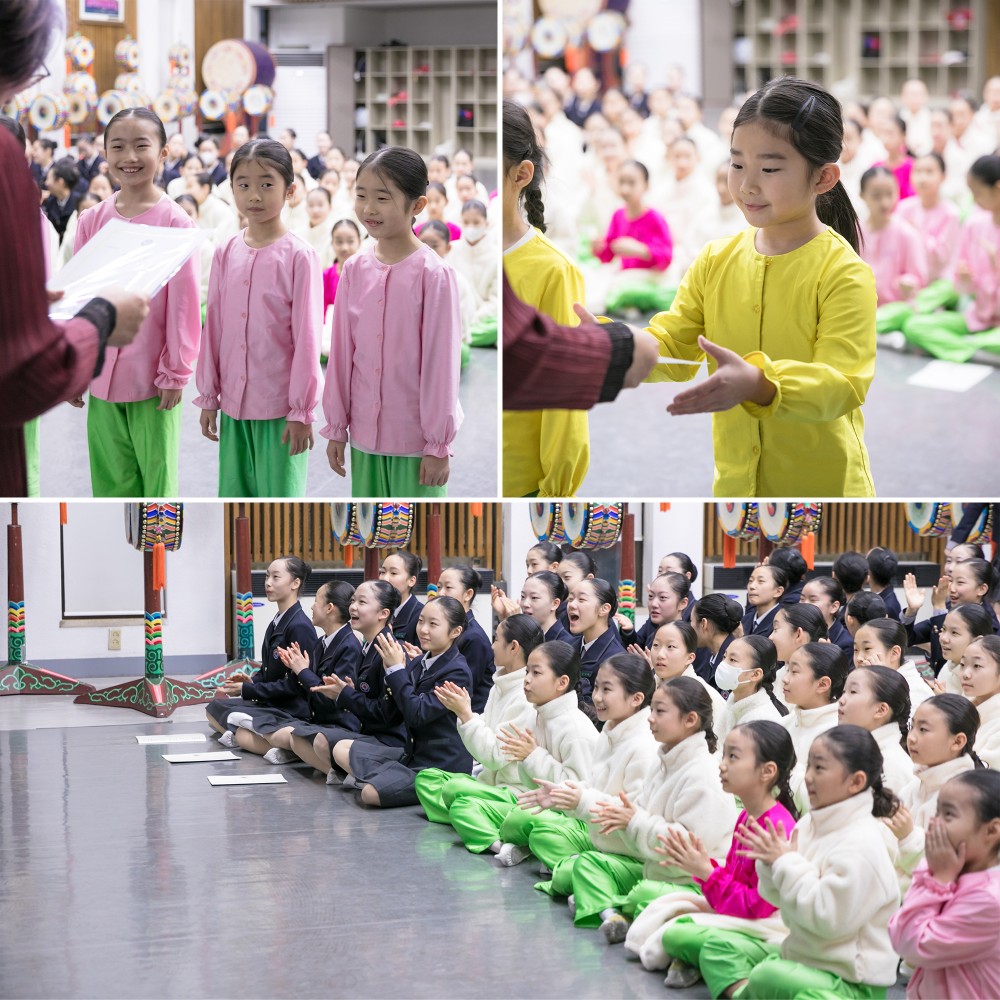 리틀엔젤스 방학식 개근상 수여